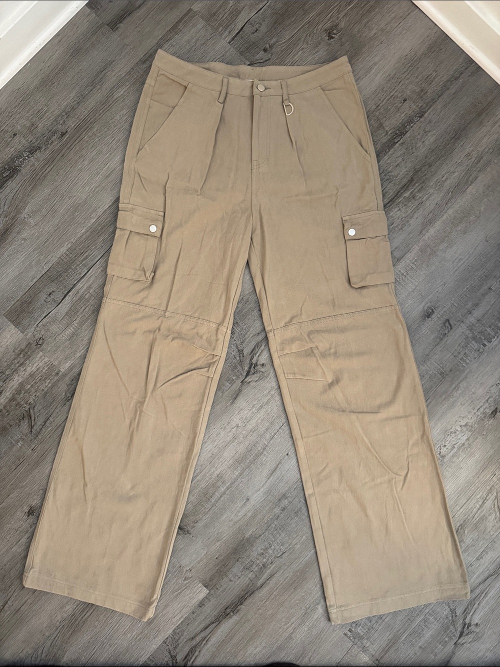Princess Polly Women’s Tan Cargo Pants - Straight Leg Utility